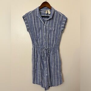 JAPNA Short Sleeve Button Down Dress